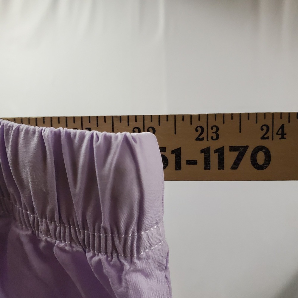 Aerie Wide‎ Leg Cargo Pants Women XL Pastel Purple Cotton Pocket Drawstring - Picture 5 of 10